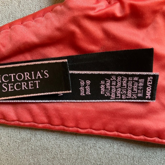 Victoria's Secret Women Red Very Sexy Super Push Up Bra Size 34DD RARE! - Picture 12 of 13